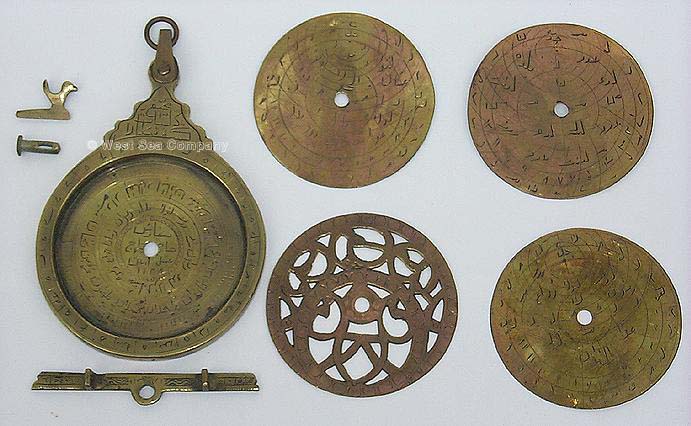 Antique Sextant Nautical Brass Astrolabe Marine Celestial Working